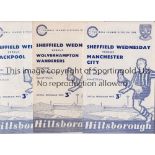 SHEFFIELD WEDNESDAY Set of 24 home programmes for season 1959/60 including 21 League, 2 FA Cup and