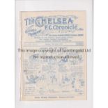 CHELSEA Programme for the home League match v Wolves 18/4/1927, ex-binder. Generally good