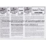 CENTRE SPOT / ESSEX SENIOR FOOTBALL LEAGUE Set of 38 issues for season 1999/2000 missing issued