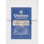 CHELSEA V TOTTENHAM HOTSPUR 1955 Joint issue Chelsea home programme for the Youth Cup tie and