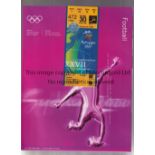 2000 OLYMPICS SYDNEY / FOOTBALL Official programme for the Football Tournament 15/9 - 30/9/2000 plus