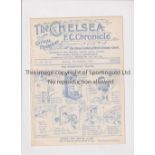 CHELSEA Programme for the home League match v Middlesbrough 13/12/1924, ex-binder, slightly