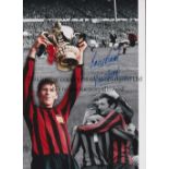 MANCHESTER CITY Autographed 12 x 8 colorized photo of a montage of images relating to City's 1-0