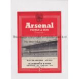 NEUTRAL AT ARSENAL / MANCHESTER UTD. V WALTHAMSTOW 1953 Programme for the FA Cup 2nd Replay at