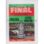 1970 FA CUP FINAL / CHELSEA AUTOGRAPHS Programme for the 1970 Cup Final Replay at Old Trafford