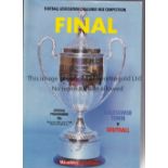 FA VASE FINAL PROGRAMMES Twenty two programmes 1975 - 1999 including 1977, 1990 and 1991 Replays.