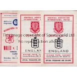 WALES Twelve home programmes v England 1953 X 2, Scotland 1950 wear on spine, 1952 X 2 plus a