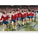 SOUTHAMPTON Lot of 3 Autographed items relating to the Saints 1-0 victory over Man United in the