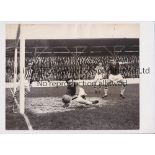 PRESS PHOTOS / WEST HAM UNITED V HUDDERSFIELD TOWN 1957 Three original B/W Press photos with