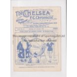 CHELSEA Programme for the home League match v Liverpool 8/12/1934, slight horizontal crease and