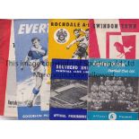 1960'S FOOTBALL PROGRAMMES Over 110 programmes for various home clubs including 10 X Everton 62/3