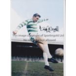 TOMMY GEMMELL Autographed 12 x 8 col photo of the Celtic full-back demonstrating his silky skills