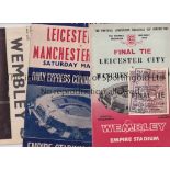 1963 FAC FINAL LEICESTER CITY V MANCHESTER UNITED Programme, ticket, songsheet and Evening News