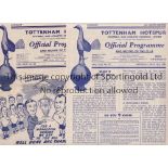 TOTTENHAM HOTSPUR / FESTIVAL OF BRITAIN Two home programmes v F.C. Austria 7/5/1951 horizontal