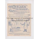 CHELSEA Programme for the home League match v Middlesbrough 9/11/1935, ex-binder. Generally good