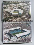 FOOTBALL STADIUM PHOTOS A large folder containing over 90 colour 16" X 12" aerial view photos of