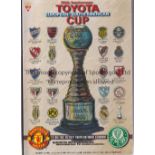 1999 INTERCONTINENTAL CUP PALMEIRAS V MANCHESTER UNITED Programme for the game in Japan dated 30/