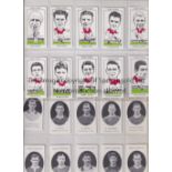 MANCHESTER UNITED PLAYERS CARDS Fifteen cards from the Prominent Footballers 1920's seires,