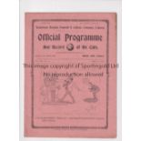 TOTTENHAM HOTSPUR Gatefold programme for the home South Eastern League match v Reading 10/4/1915.