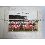 ARSENAL / AUTOGRAPHS 1984/5 Official colour team group photo in a folder. The edge of the folder