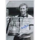 WOLVES Lot of 3 Autographed photos relating to a 2-1 victory over Man City in the 1974 League Cup