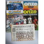 EUROPEAN CUP FINAL PUBLICATIONS Five publications of which 4 are French, Onze magazines for the 1976