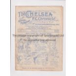 CHELSEA Programme for the home League match v Nottingham Forest 7/9/1925, folded and slightly