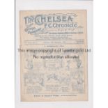 CHELSEA Programme for the home League match v Fulham 25/9/1926, tiny tape inside, team changes and