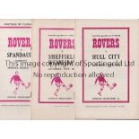 DONCASTER ROVERS Fifteen home programmes, 4 X 53/4 including Djurgarden Friendly. The other 3