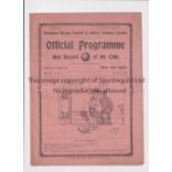 TOTTENHAM HOTSPUR Gatefold programme for the home League match v Aston Villa 18/4/1914. Good