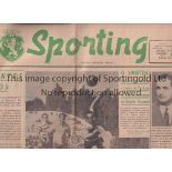 SPORTING LISBON V PARTIZAN BELGRADE 1955 Scarce Sporting Clube de Portugal official newspaper for