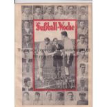 1933 SK RAPID WIEN v GLASGOW RANGERS Friendly played 4/6/1933 in Vienna. Rare issue of ''Die Fusball