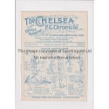 CHELSEA Programme for the home League match v Stockport County 7/11/1925, ex-binder. Generally good