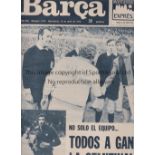 BARCELONA V LEEDS UNITED 1975 Two Barcelona club magazines 15/4/1975 and 29/4/1975, covering the