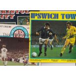 SEX PISTOLS Three League programmes including the Anarchy In The UK advert for the banned single.