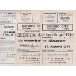 OXFORD CITY Twenty five home programmes 1967 - 1975 including 3 X 1960's and 22 X 1970's. A few have