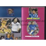 CHELSEA Three A5 scrapbooks including pictures of Zola, Gullit, Swain, Walker and Wise. Generally