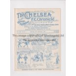 CHELSEA Programme for the home League match v Crystal Palace 27/9/1924, ex-binder. Generally good