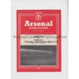 ARSENAL Programme for the London Challenge Cup Final v Chelsea 29/3/1954, very slight horizontal
