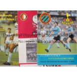 TOTTENHAM HOTSPUR Four away programmes v Austria Memphis 83/4, Feyenoord 83/4, Club Bruges 84/5