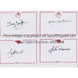 FOOTBALL AUTOGRAPHS Lot of 50 autographed 6 x 4 club crested pictures on photo paper of players from