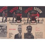 MANCHESTER UNITED Twenty one home programmes for season 1948/9, missing League programmes v