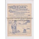 CHELSEA Programme for the home League match v Brentford 23/11/1935, slight horizontal crease.