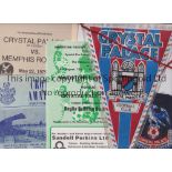 CRYSTAL PALACE Over 100 home and away programmes including over 80 home Reserve programmes from