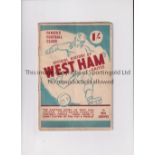 WEST HAM UNITED Famous Football Clubs issue, Official History of West Ham United by Reg Groves