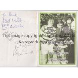 CELTIC / AUTOGRAPHS Programme and ticket for the Glasgow University Celtic Supporters Club 25th