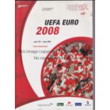 2008 UEFA EURO Official Team Switzerland brochure. Good