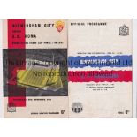 BIRMINGHAM CITY / ICFC FINALS Two programmes, both home issues, both Finals, v Barcelona 29/3/60 and