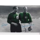 1956 FA CUP FINAL / BERT TRAUTMANN AUTOGRAPHS Three 12" X 8" B/W signed photos, 2 of which are