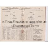 ARSENAL Programme for the home League match v Middlesbrough 22/11/1930, very slight horizontal